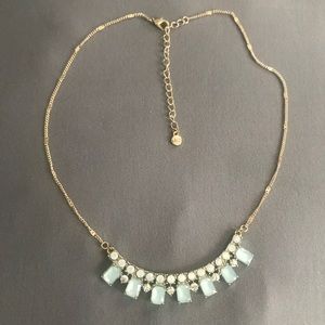 Light blue & diamond jewels gold necklace